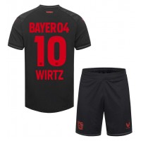 Bayer Leverkusen Florian Wirtz #10 Hemmatröja Barn 2023-24 Kortärmad (+ Korta byxor)